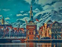 Steuerturm während der Eiszeit