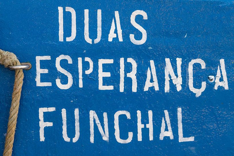 Détail bateau de pêche avec corde à Madère par Sander Groenendijk