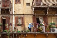 Italienischer Balkon, aufgenommen in der Stadt der Liebe.....(Verona) Romeo und Julia+ Hund!