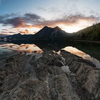 Sonnenuntergang am Walchensee