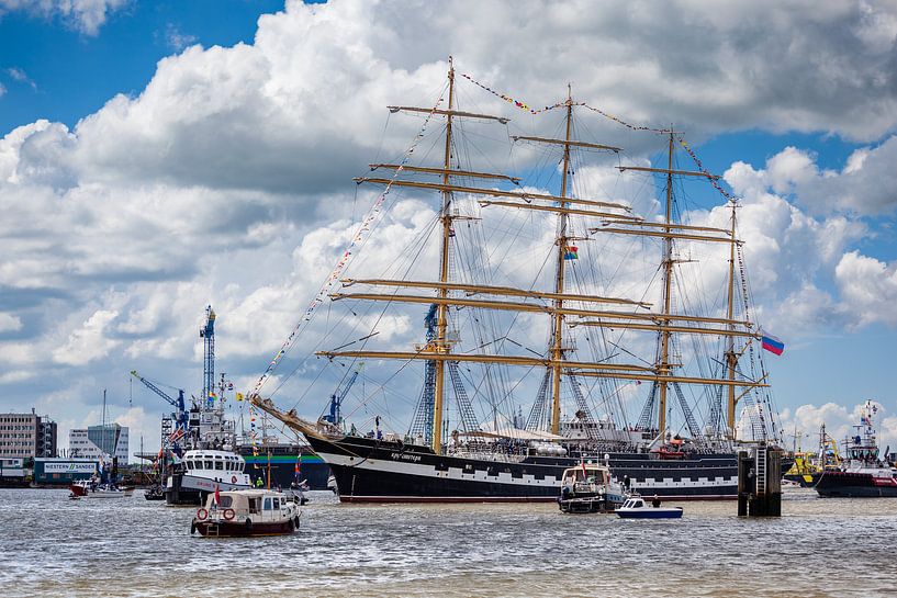 Russian four-master during Delfsail by Evert Jan Luchies