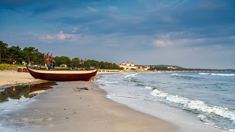 Vue de la plage de Binz vers la jetée par Andreas Völkel