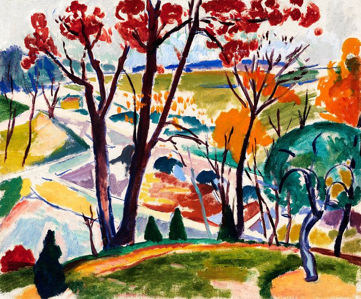 Landschaft, Brücke, Huntingdon Valley, Henry Lyman Saÿen von Meisterhafte Meister