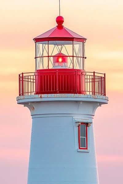 Phare au coucher du soleil par Poster Art Shop