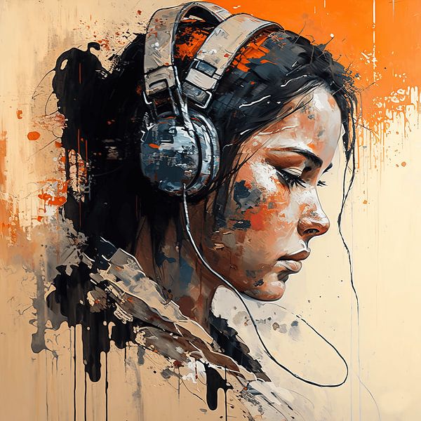 Meine Welt ist Musik von ARTEO Gemälde