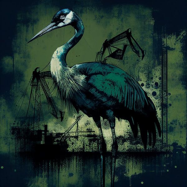 Urban abstract crane by Bianca ter Riet