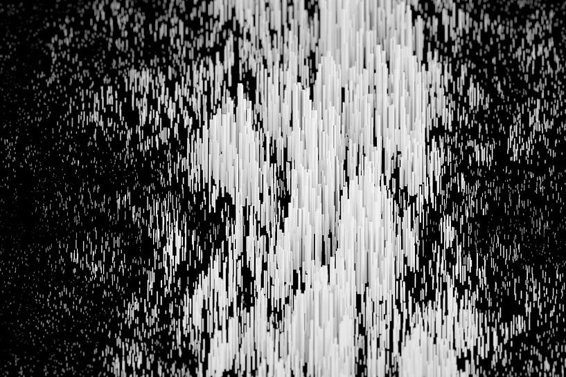 Abstract rod mountains Landscape format eccentric by Jörg Hausmann