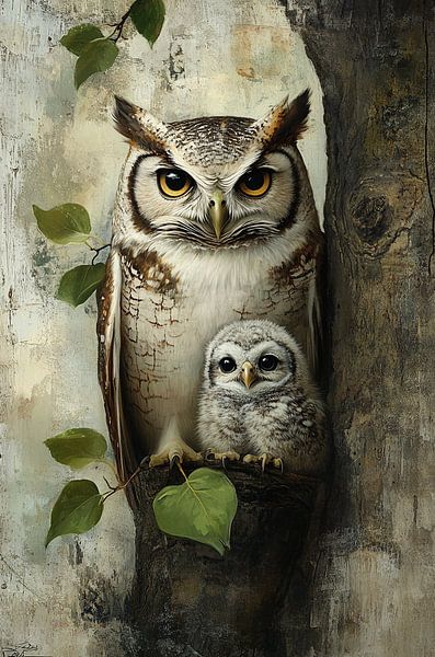 Familie Eule (2) von Brigitta Meijer