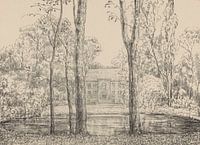 Simon Moulijn, Vue de la maison de campagne du domaine de Cromvliet. 1927