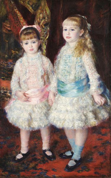 Rose et bleu - Les filles de Cahen d'Anvers, Pierre-Auguste Renoir par Des maîtres magistraux