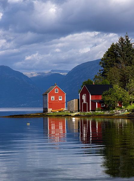 Oma Island in the Hardangerfjord, Norway by Adelheid Smitt