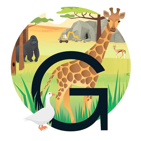 Die Giraffe und der Gorilla von Hannah Barrow