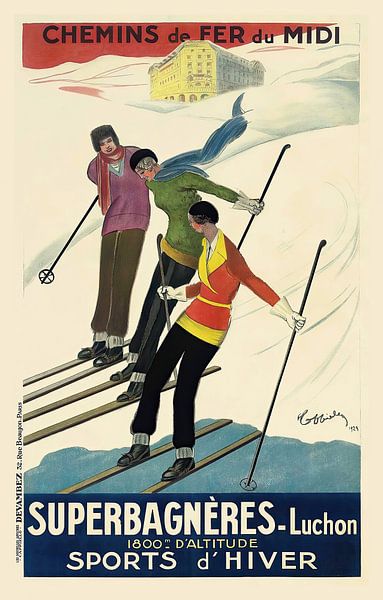 Leonetto Cappiello - Superbagnères-Luchon (1929) par Peter Balan