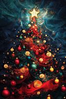 Christmas tree abstract