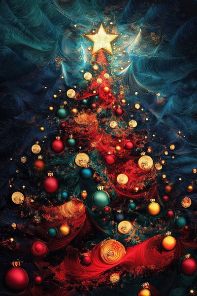 Arbre de Noël abstrait par Bert Nijholt
