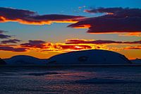 Coucher de soleil en Antartique