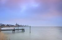 Gerüstbau mit Blick auf Durgerdam