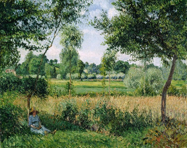 Morning Sunlight Effect, Eragny, Camille Pissarro by Masterful Masters