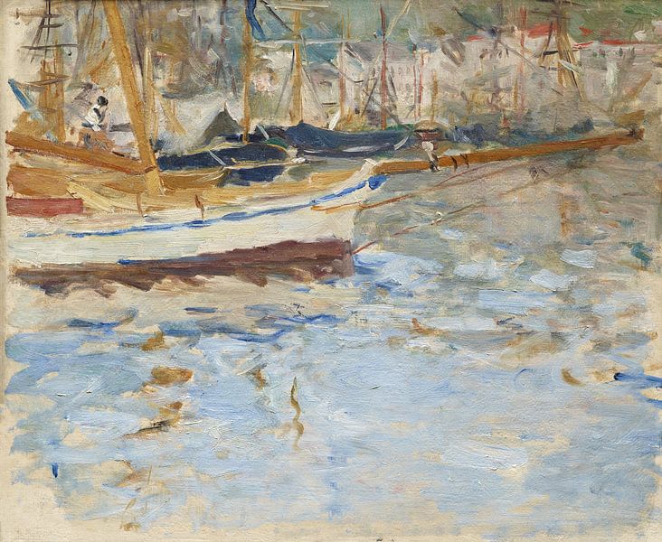 The Port of Nice, Berthe Morisot by Masterful Masters