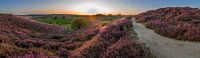 Superb pannorama of the posbank at sunset entrance