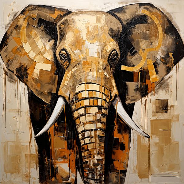 Elephant abstract by Bert Nijholt