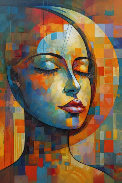 Women&#039;s face abstrcat by Imagine