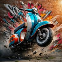 Graffiti-Scooter