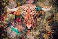 Schottischer Highlander gemischtes Medienkunstwerk