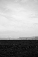 Deserted landscape in black and white | Iceland