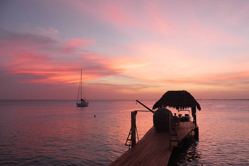 Beautiful sunset on Bonaire by Annemieke Klijn