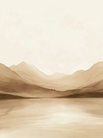 Gelassene Berglandschaften im japanischen Stil