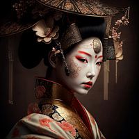Portrait of a geisha
