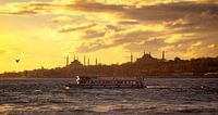 Sonnenuntergang auf dem Bosporus, Istanbul