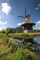 Molen in het Friese landschap