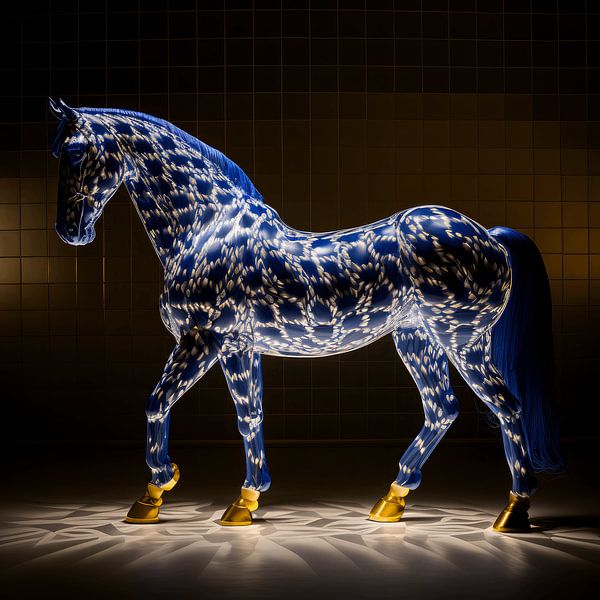 Delft blue horse 3 by DNH Expressions