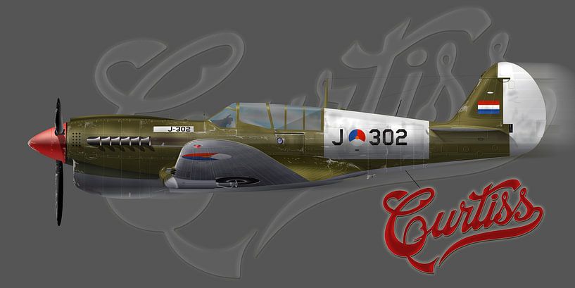 Curtiss P-40 KNIL par Nop Briex