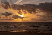 Sonnenuntergang Castricum - Egmond über der Nordsee