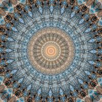 Mandala blaue Lichter