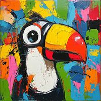 Tukan im Regenbogenstil