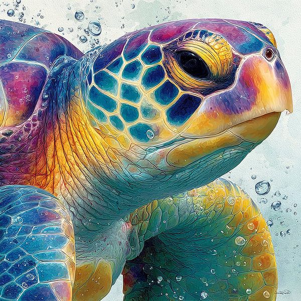Sea turtle by Gelissen Artworks
