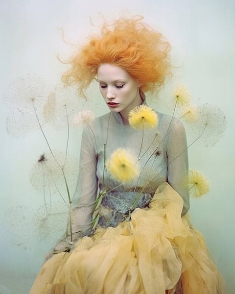 Porträt &quot;Löwenzahn in Pastellfarben&quot; von Carla Van Iersel