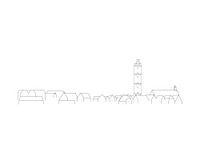 Affiche de Terschelling Skyline de Brandaris