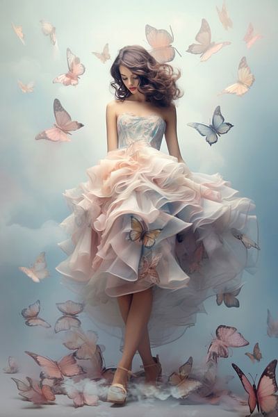 Portrait de papillon par Bernardine de Laat