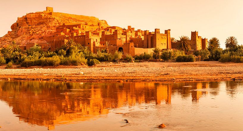 Kasbah Ait-Benhaddou bei Sonnenaufgang, UNESCO Weltkulturerbe, Marokko,  von Markus Lange