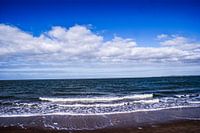 Wolkenlucht boven de Noordzee.