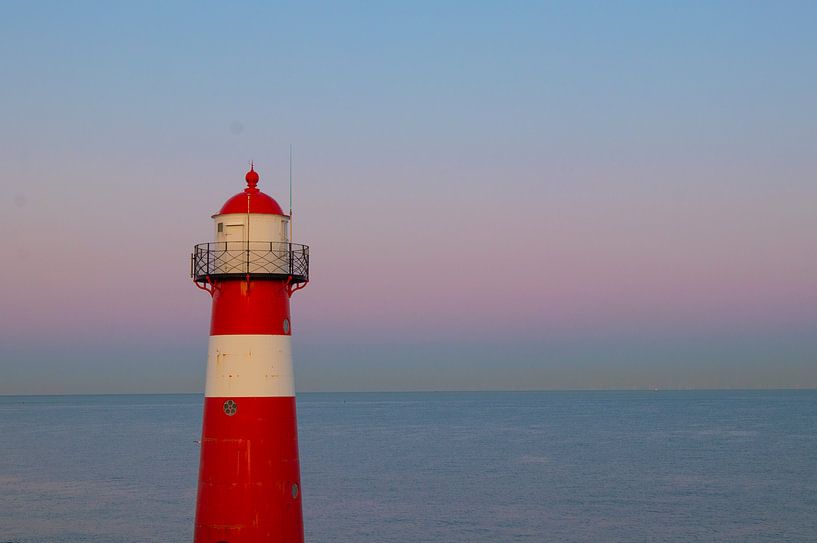 Leuchtturm der Westkapelle bei Sonnenaufgang von Marcel Klootwijk