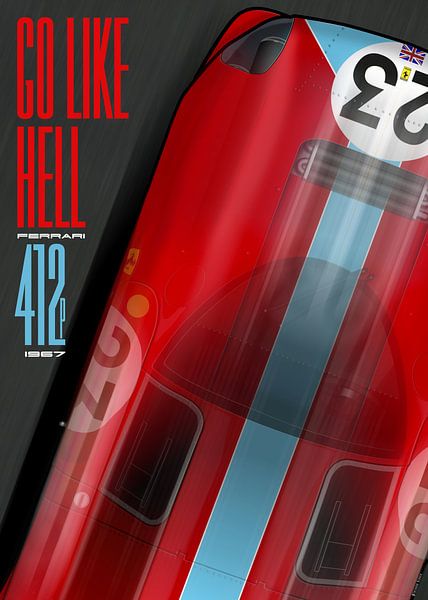 Go like Hell 412P Le Mans 1967 par Theodor Decker
