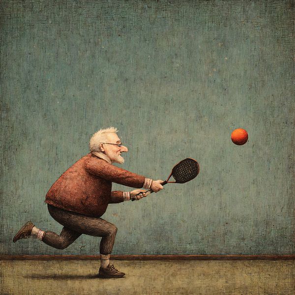 red padel ball by Joost Berndes