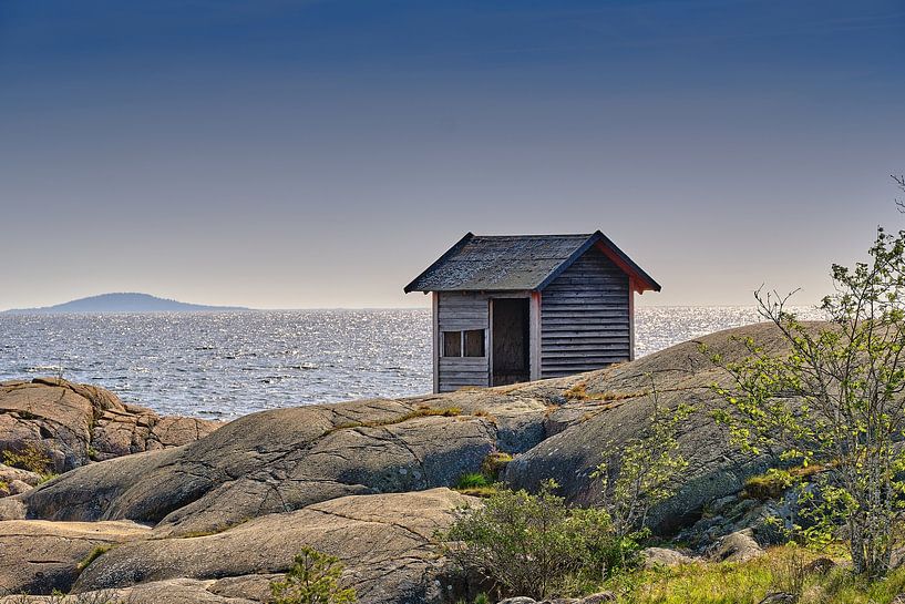 Cabane de pêche sur la mer Baltique par Geertjan Plooijer