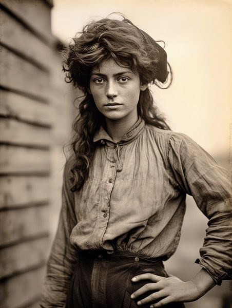 Proud strength in simple everyday life by Klaus Tesching - Art-AI